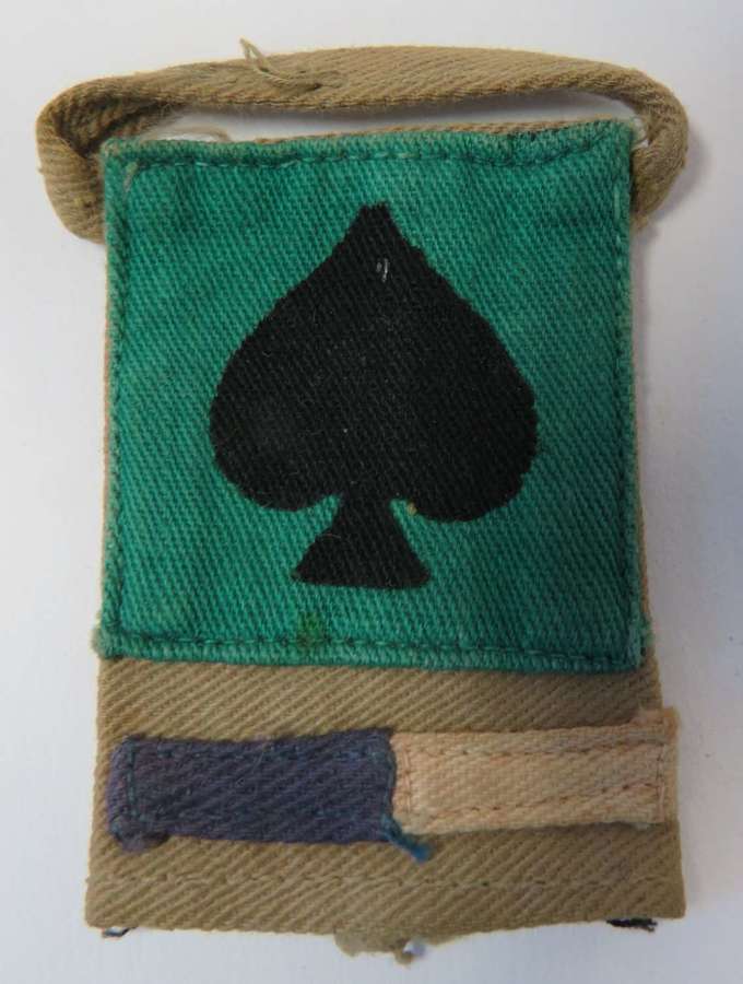 WW2 Indian 25th Division Royal Signals Hanging Formation Tab (1)