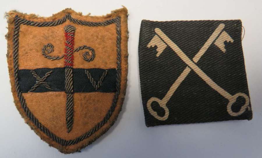 WW2 Far East Pair of Formation Badges