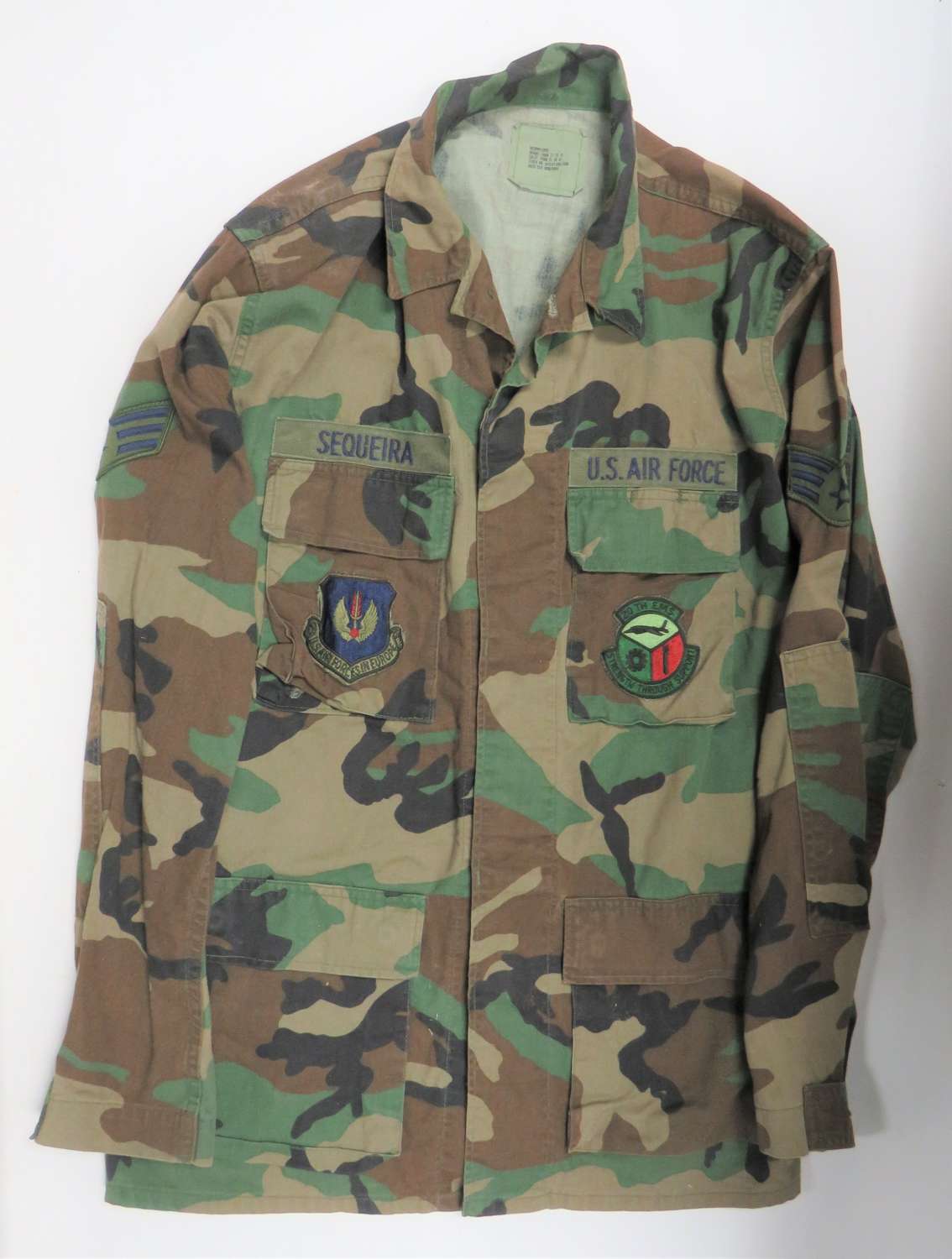 Post War U.S.A.F Woodland Camouflaged Combat Jacket