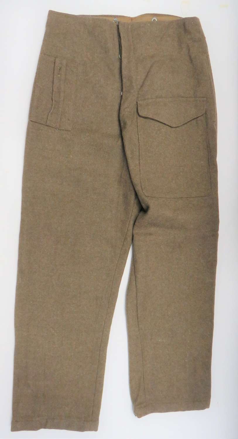 Rare 1942 Dated Indian Made Battledress Trousers