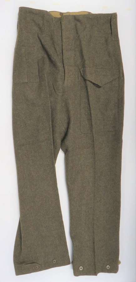 1945 Dated Canadian Made Battledress Trousers .Good Size
