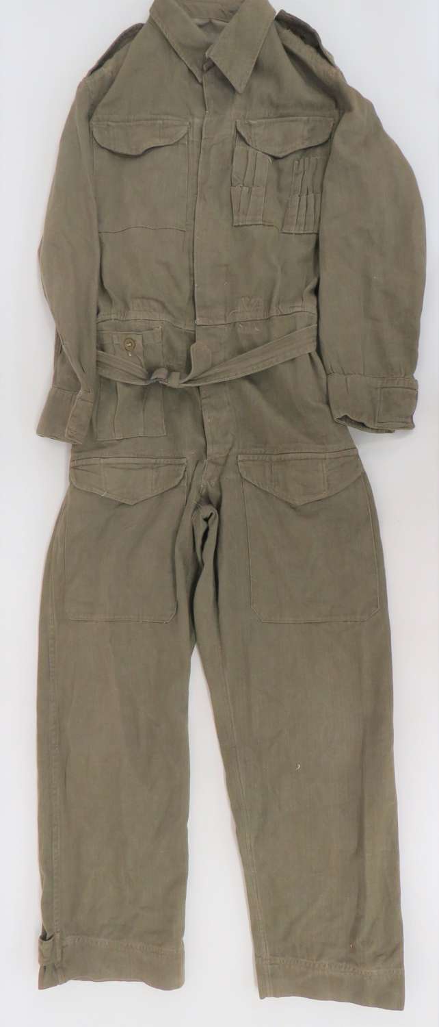 Rare WW2 British Army Denim Tank Suit with Internal Braces