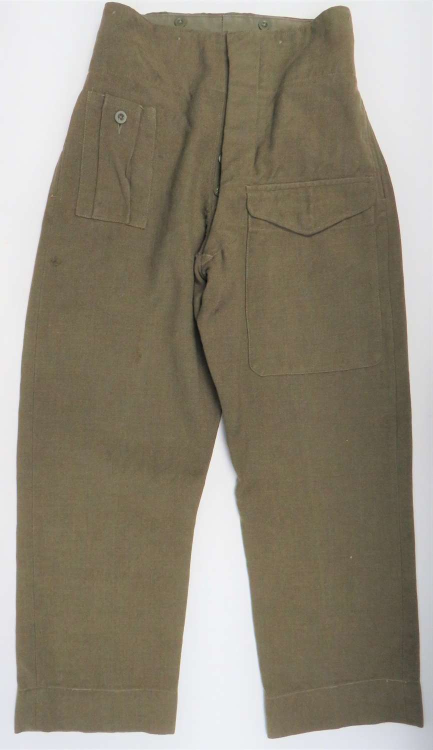 Rare WW2 Dated Indian Made Battledress Trousers