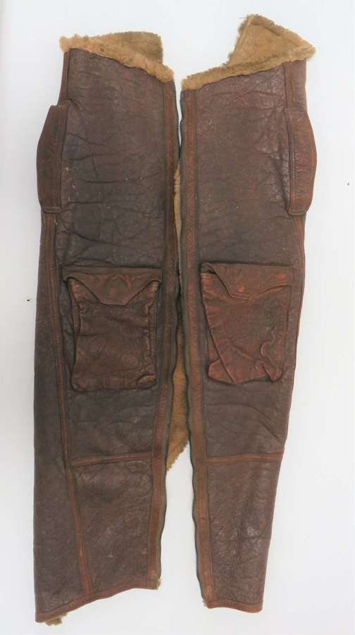 WW2 R.A.F Aircrew Irvin Flying Trousers Panels