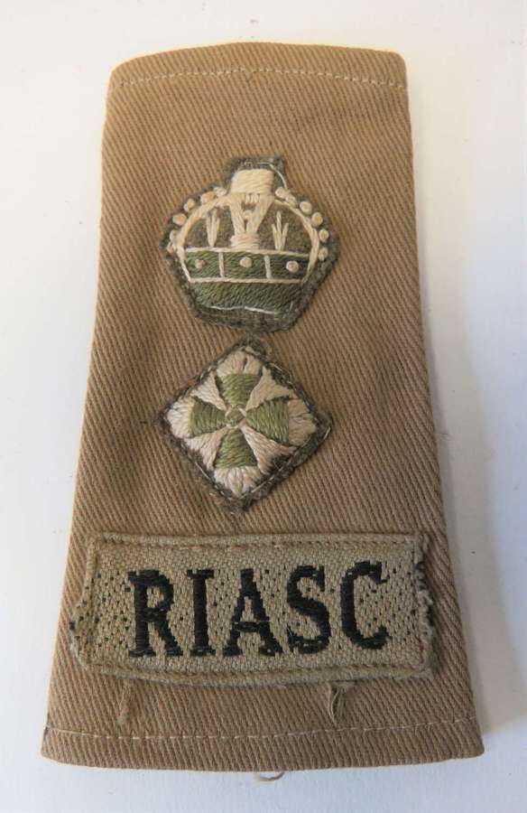 WW2 R.I.A.S.C Officers Slip on Rank Strap