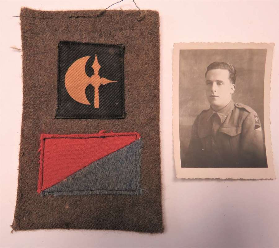 41 Signal Reg ( Kensington ) 78th Div Battle Patch and Photo in Italy