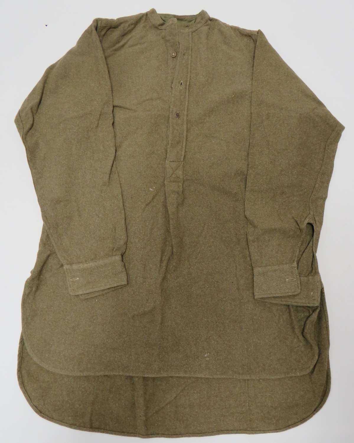 WW 2 Army Collarless Half Buttoned Front Shirt