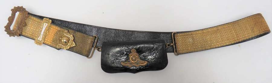 Post 1901 Territorial Artillery Officer's Pouch and Shoulder Strap