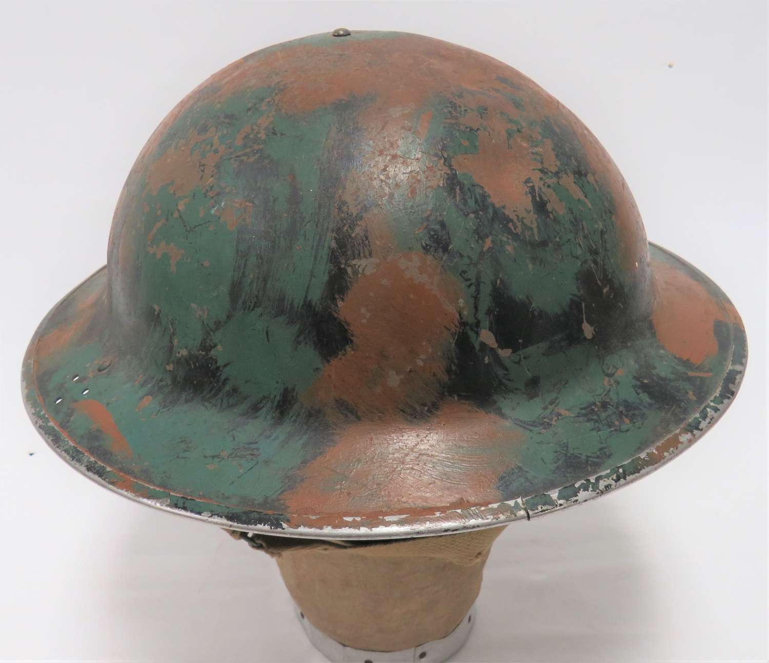 WW2 Home Guard Period Camouflaged MKII Helmet