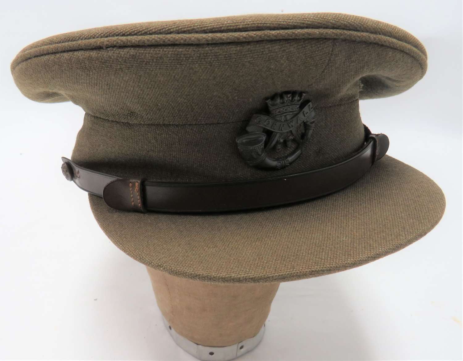 Interwar / WW2 Duke of Cornwall Light Inf Officers Service Dress Cap