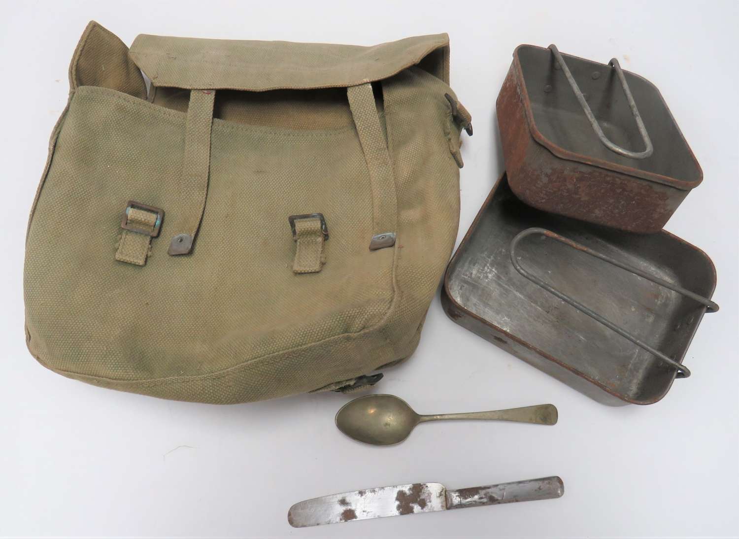 1940 Dated Dunkirk Period Officers Small Pack and Mess Tin