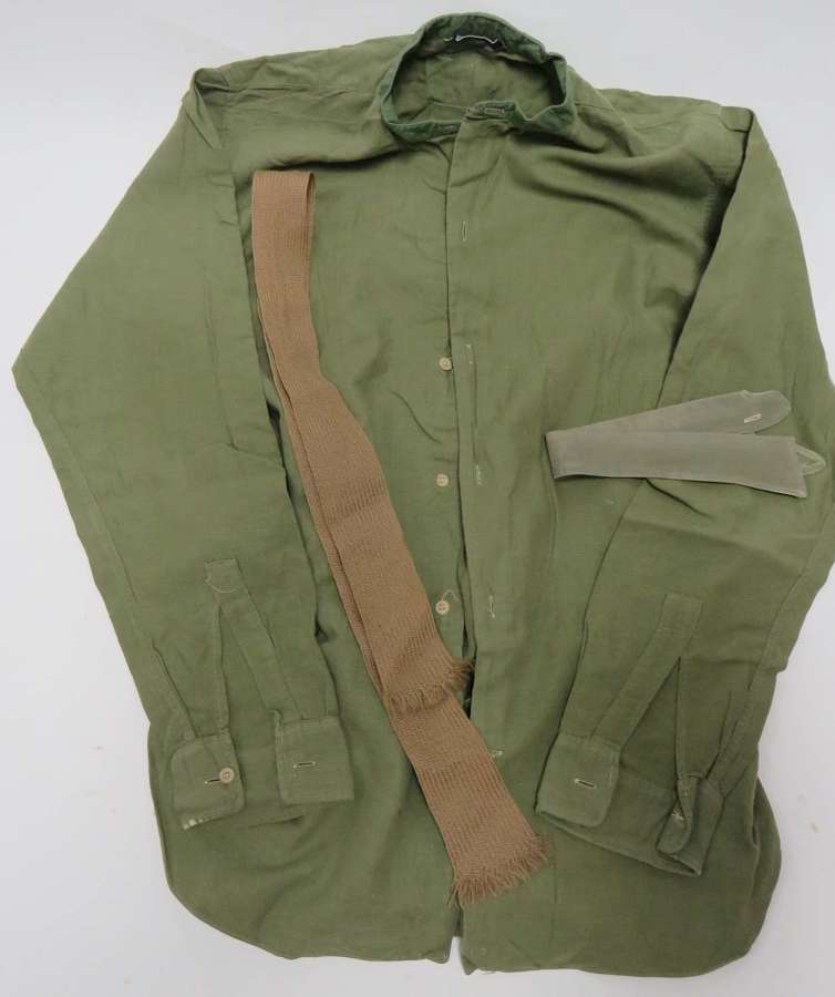 WW 1 / WW2 Army Officers Collarless Shirt