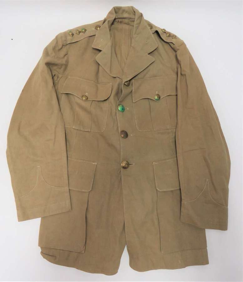WW2 Wiltshire Regiment Officers Khaki Tropical Tunic
