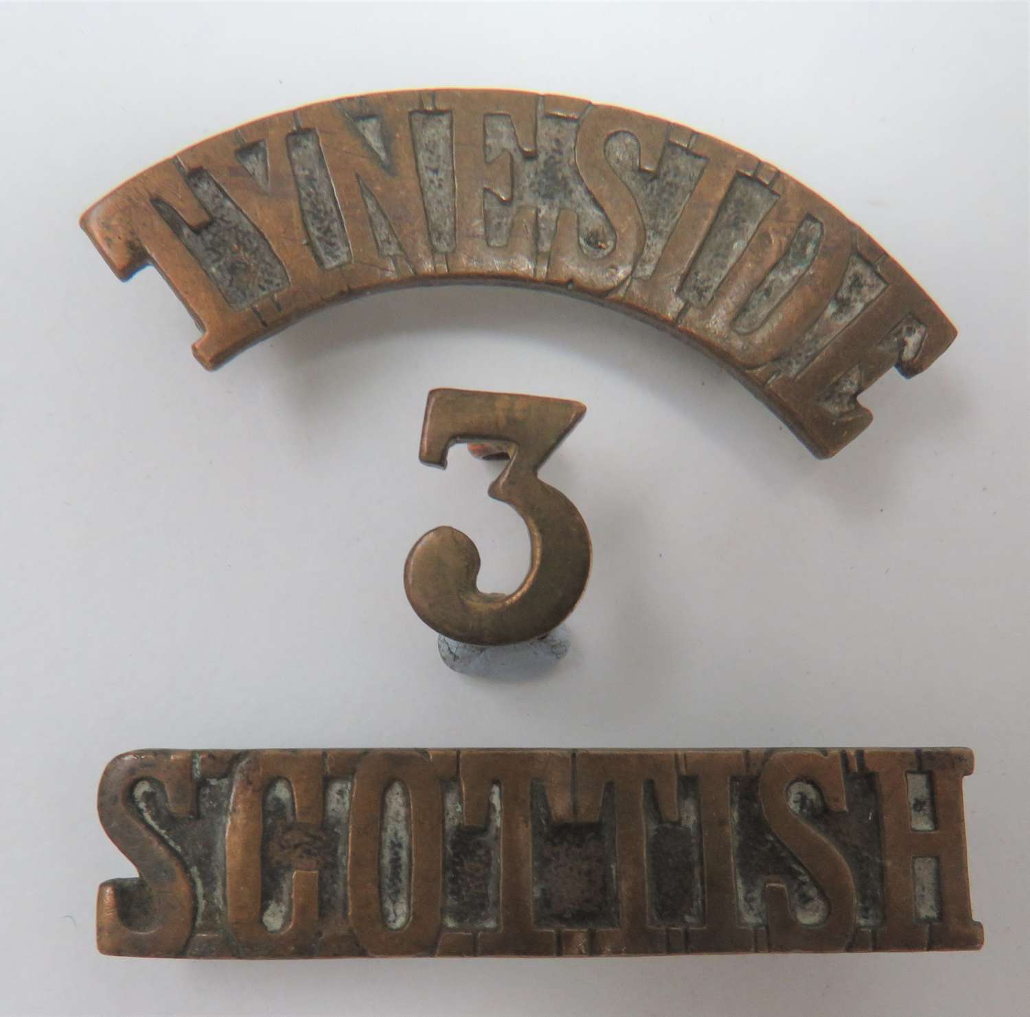 WW1 3rd Tyneside Scottish 3 Piece Shoulder Title
