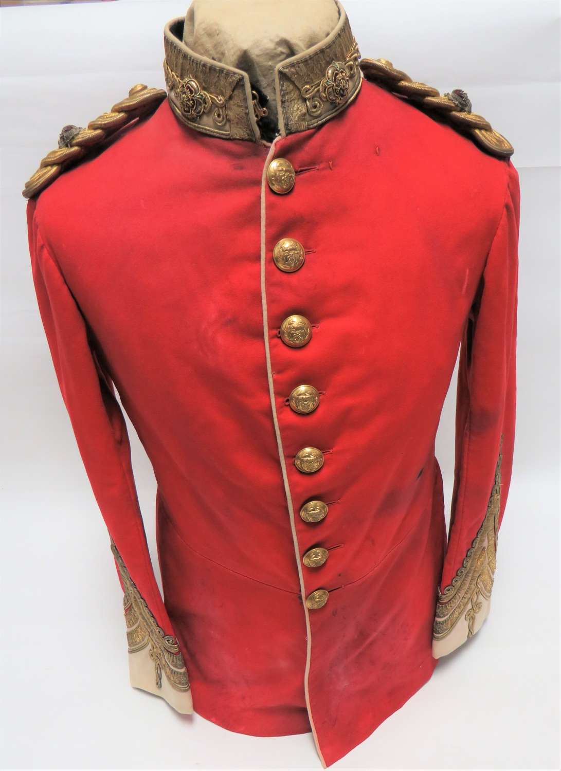 Hampshire Regiment Field Officers Scarlet Full Dress Tunic
