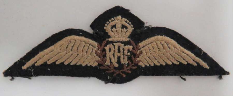 WW2 Royal Air Force Pilots Qualification Wings