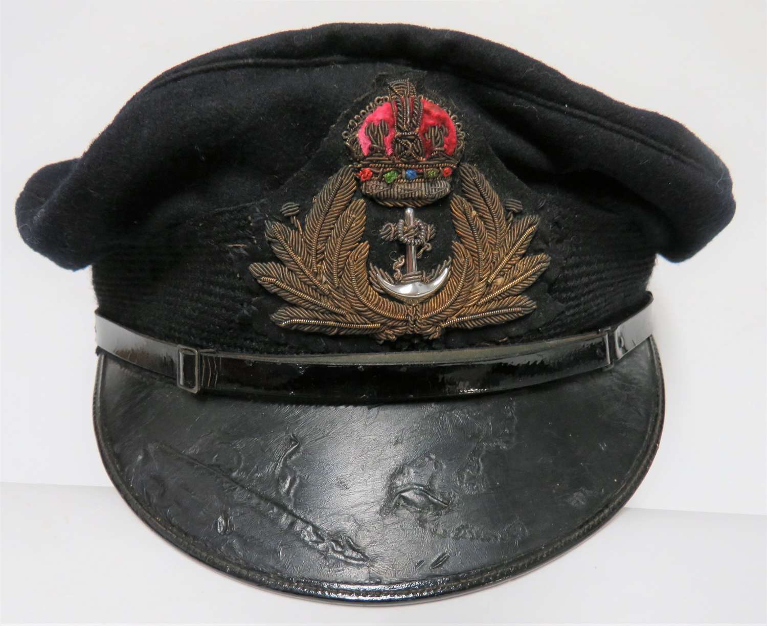 WW2 Period Royal Navy Officers Service Dress Cap