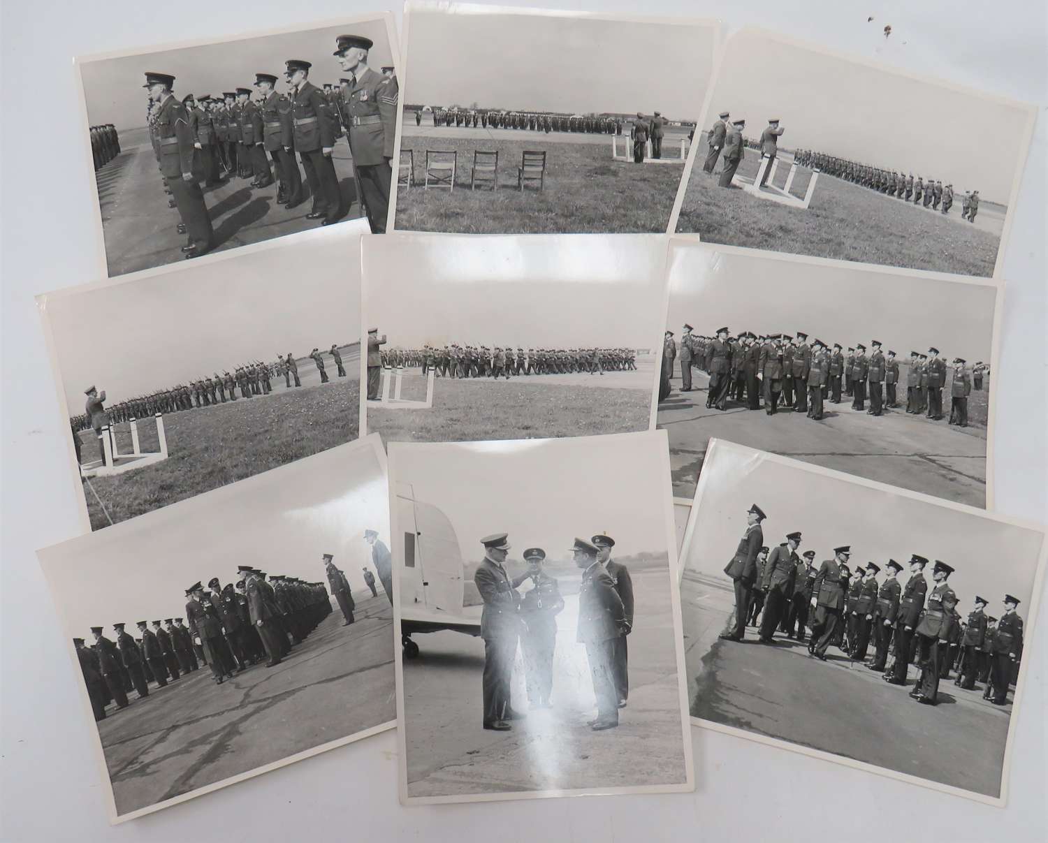 Post 1950 Group of R.A.F Squadron Inspection Photographs