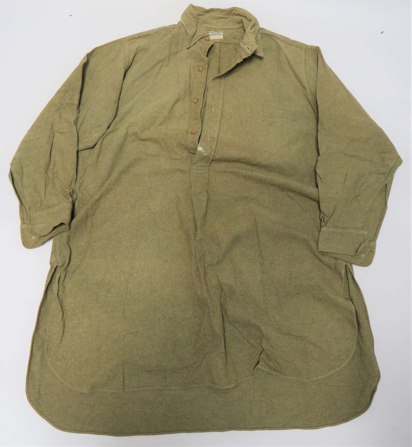 WW 2 Army Officers Half Fastened Front Shirt