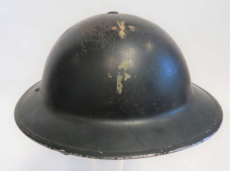 Early War Home Front Steel Helmet Possibly for a Chaplain