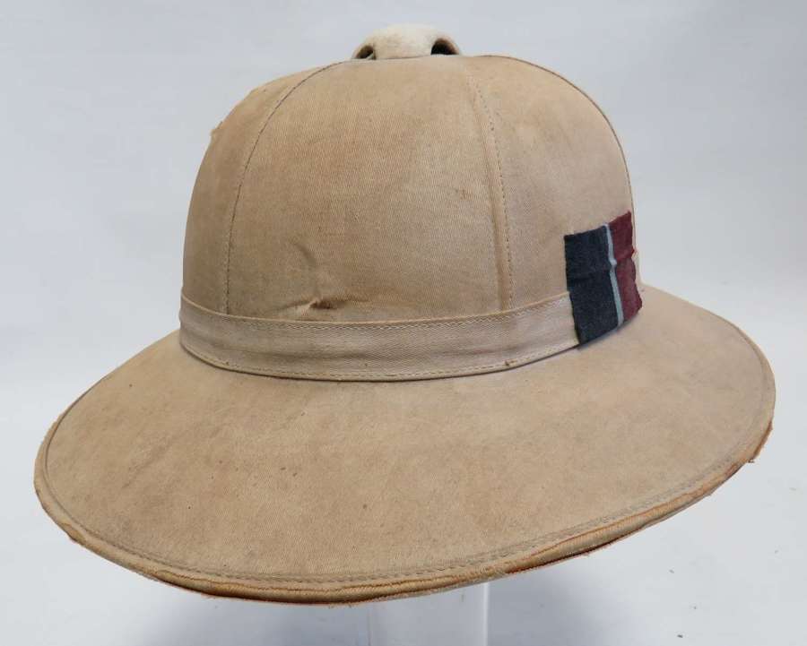 Interwar Royal Air Force Badged Officers Pith Helmet