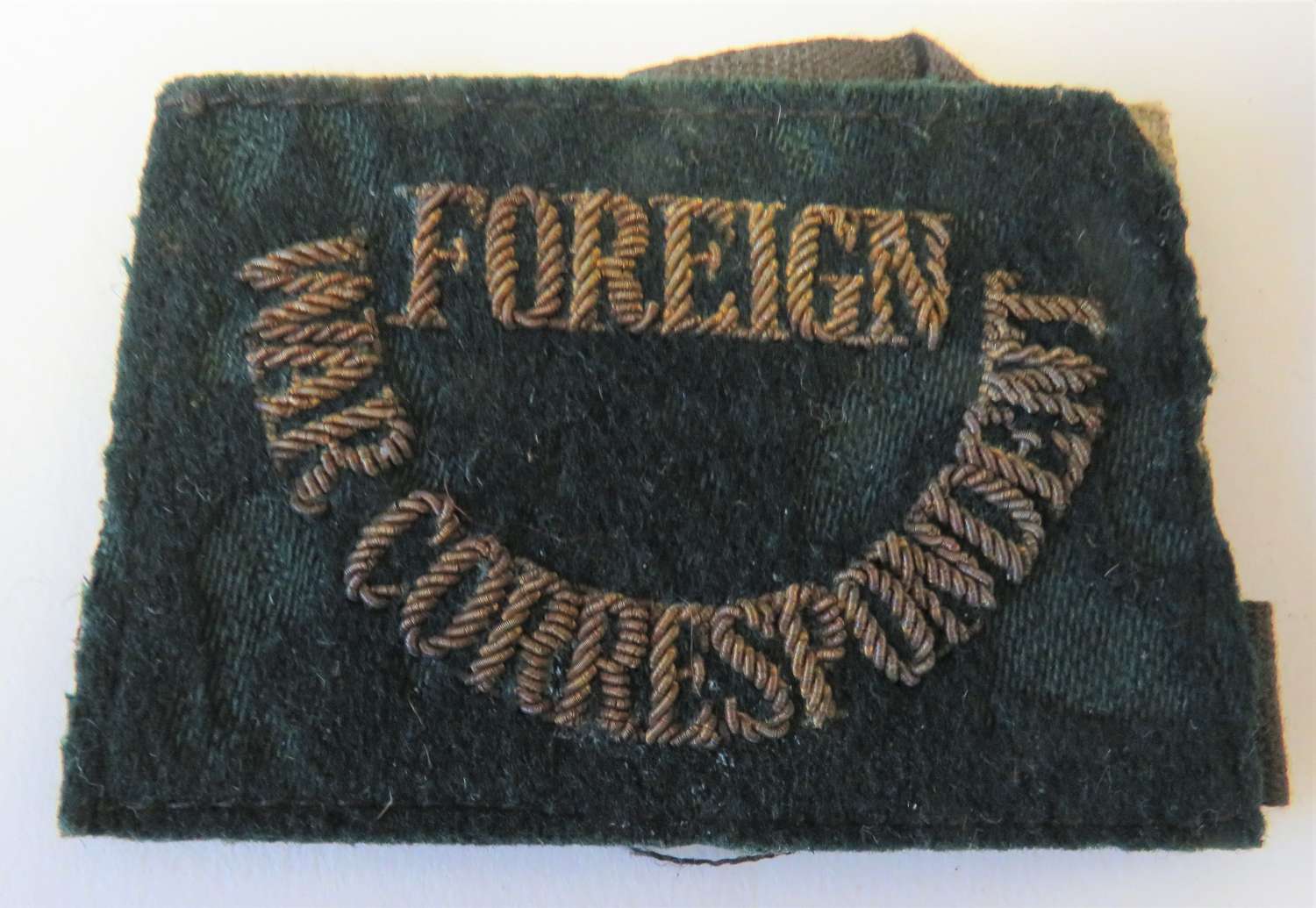 WW2 Foreign War Correspondent Slip on Shoulder Title