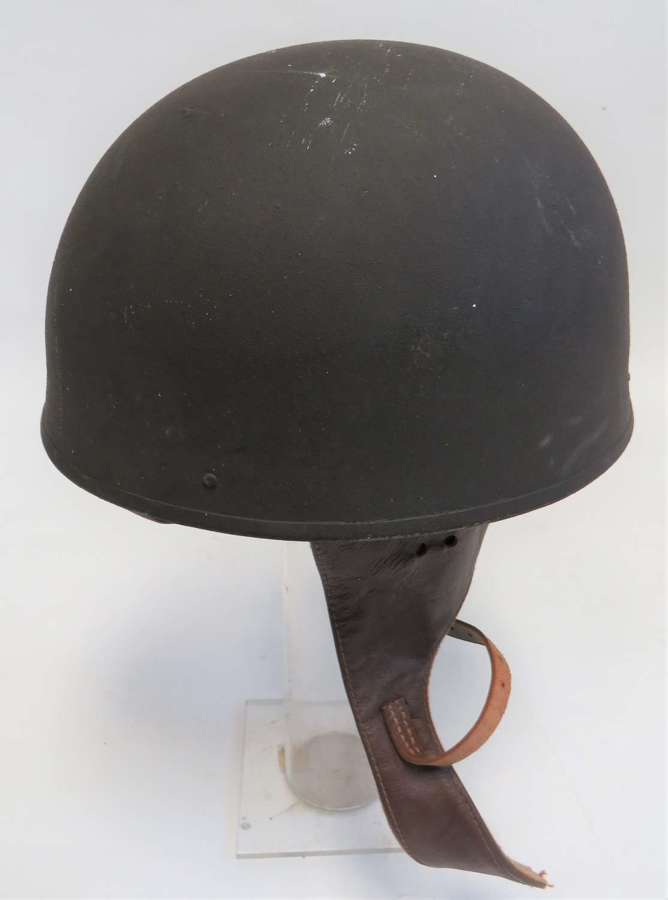 1945 Dated British Dispatch Riders Steel Helmet . Good Size