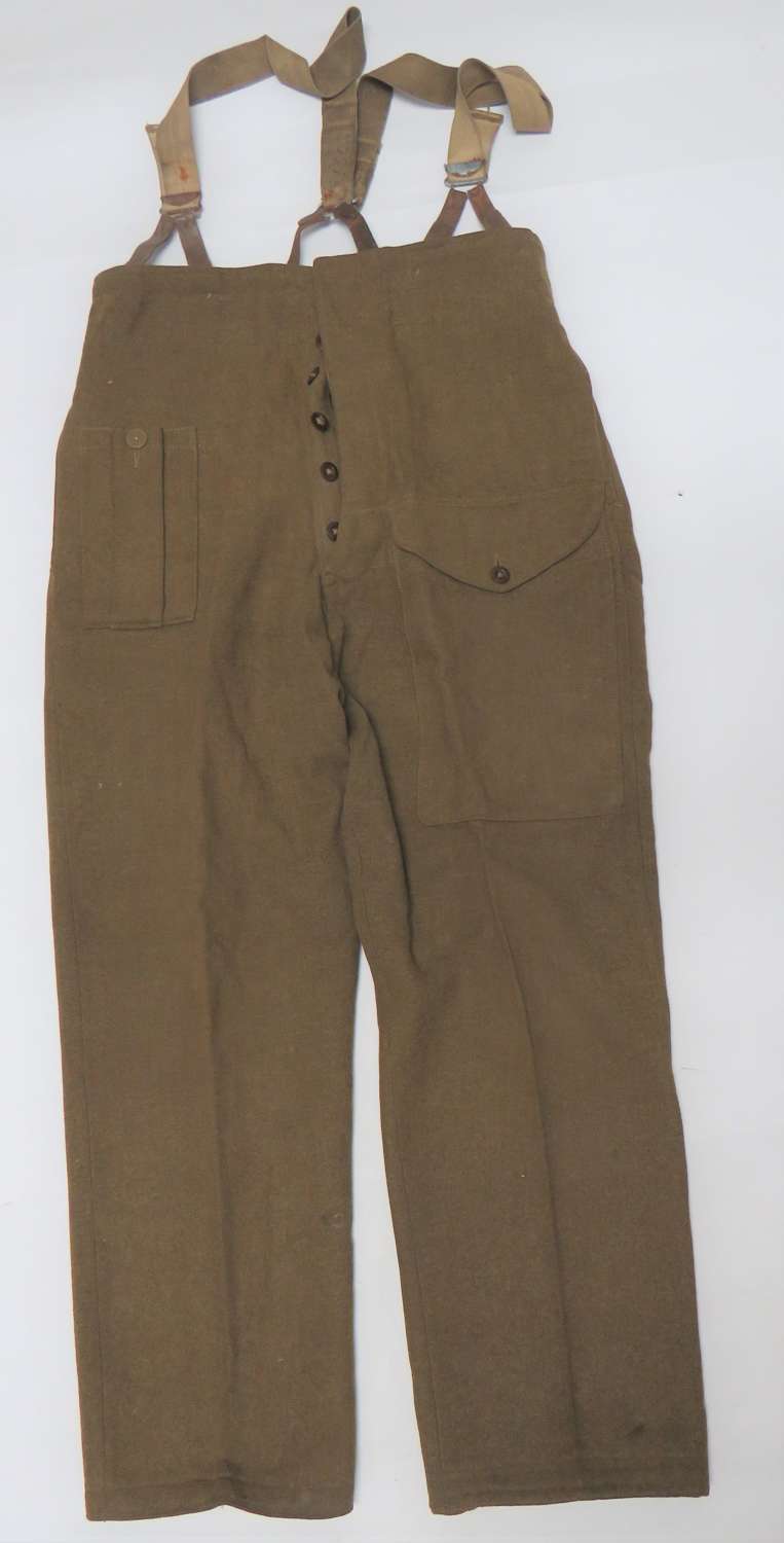 Scarce 1940 Pattern British Battledress Trousers and Braces