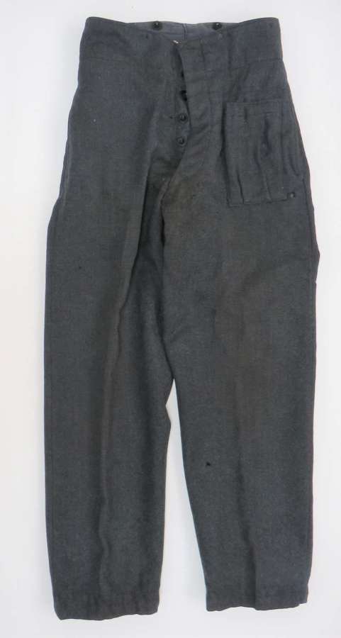 Scarce Original WW2 British Royal Air Force 1944 Dated Battledress Trousers