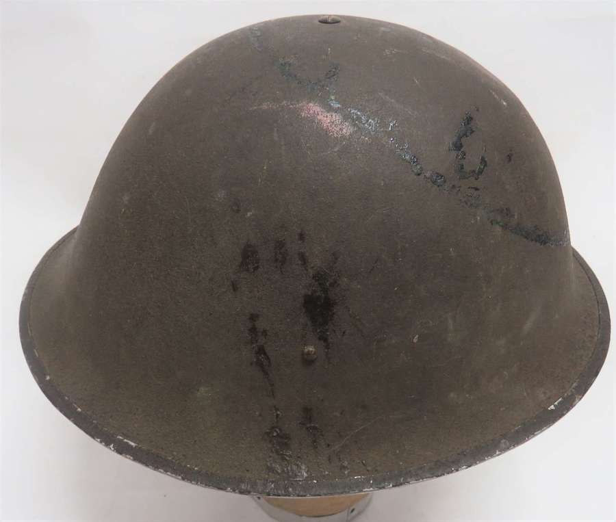 WW 2 British Mk 111 D-Day Pattern Steel Helmet