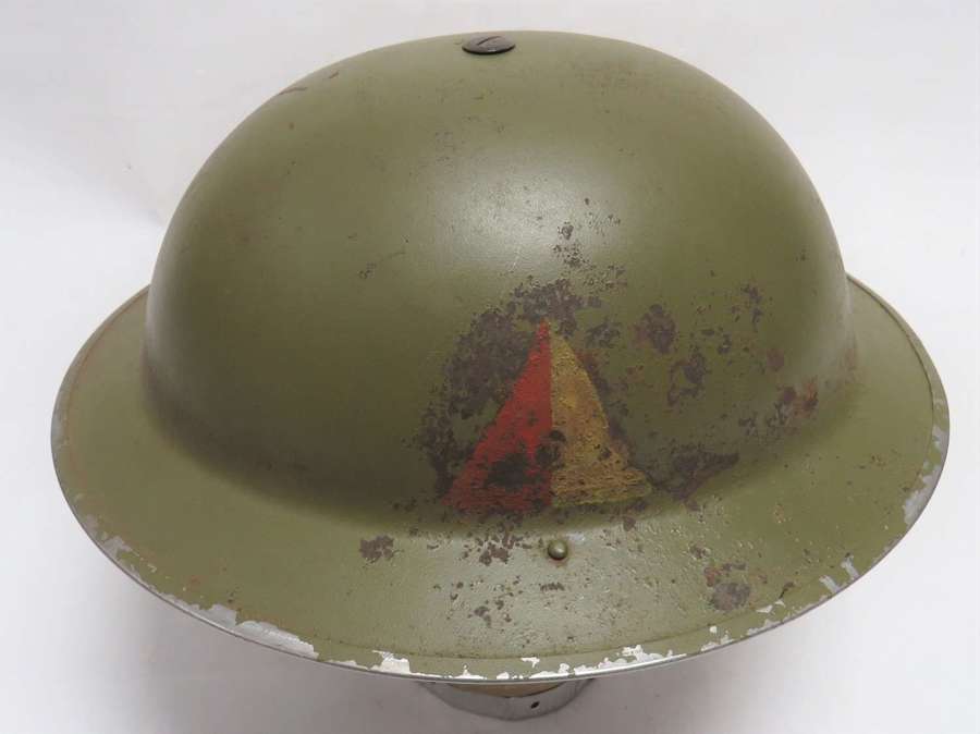 Early War 1939 Dated Regimentally Badged Mk2 Steel Helmet