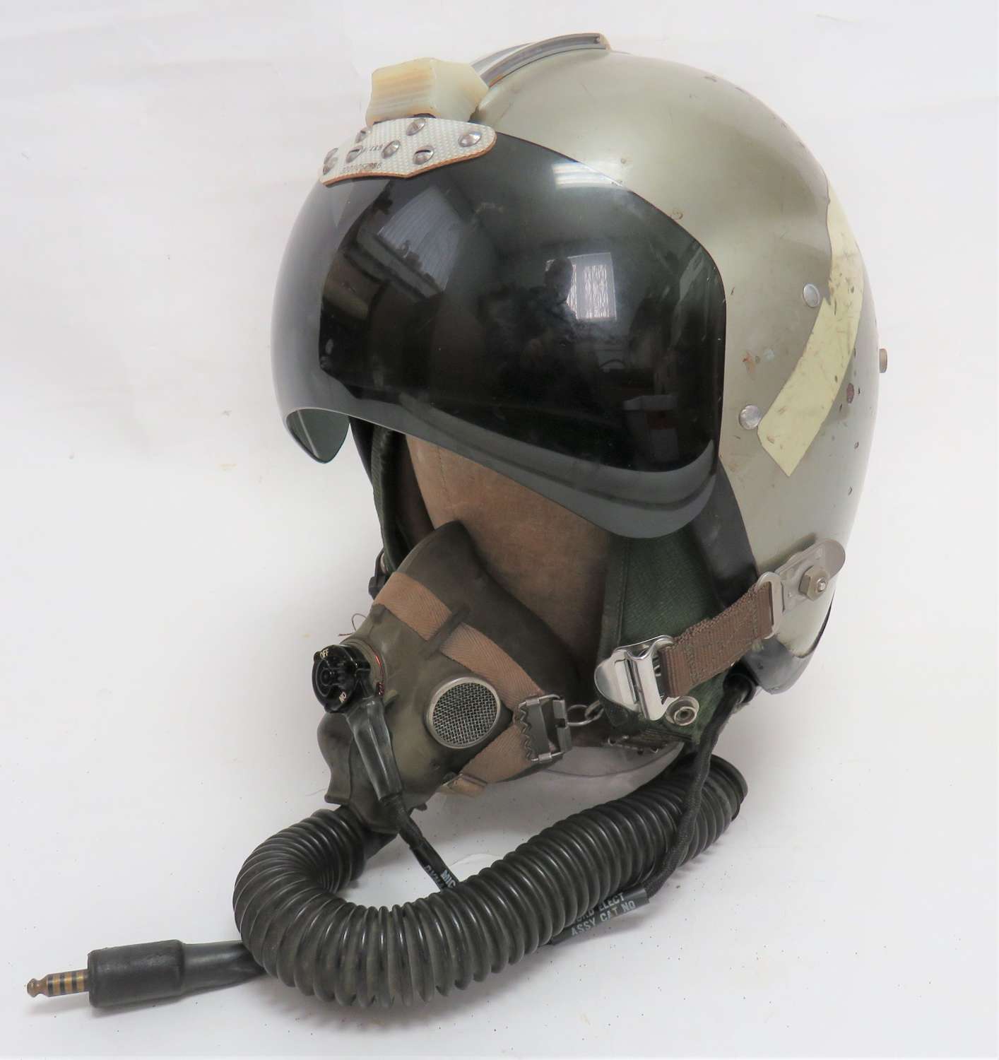 Post War R.A.F Bone Dome MK 1A Helmet ,Inner and Oxygen Mask