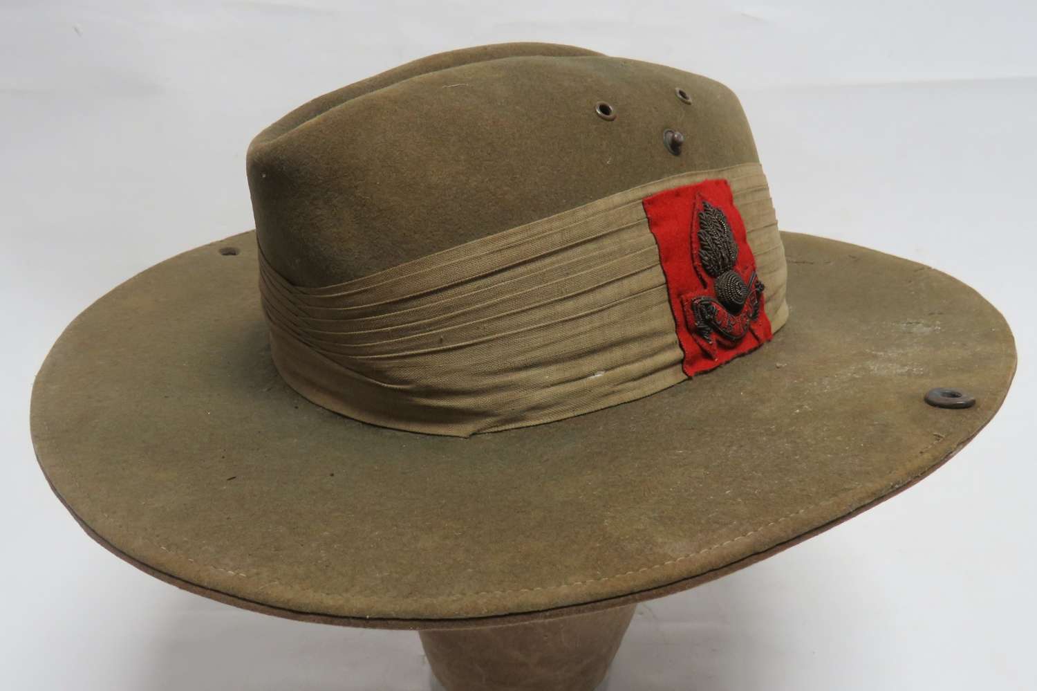 WW2 Royal Artillery Officers Tropical Bush Slouch Hat