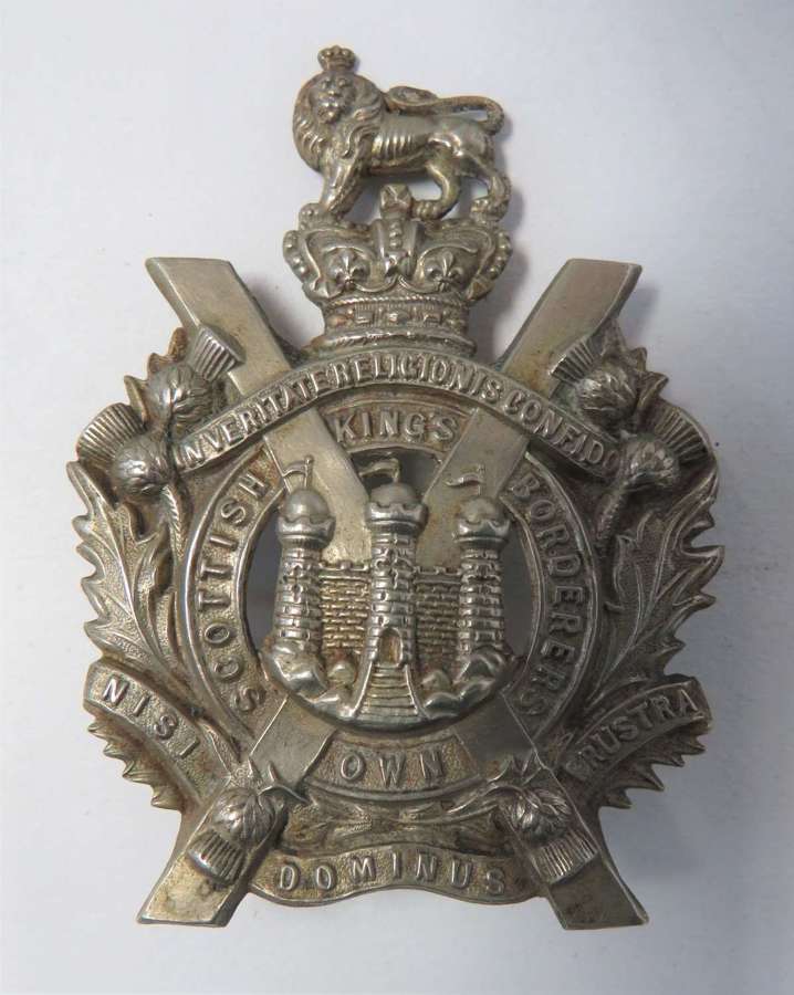 Scottish Kings Own Scottish Borderers Victorian OR's glengarry badge