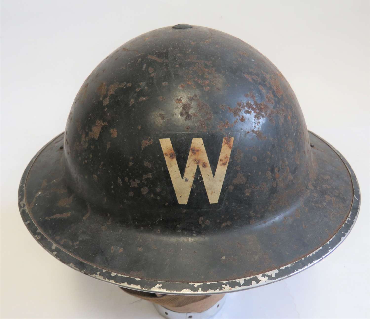 Early War Home Front Wardens Steel Helmet