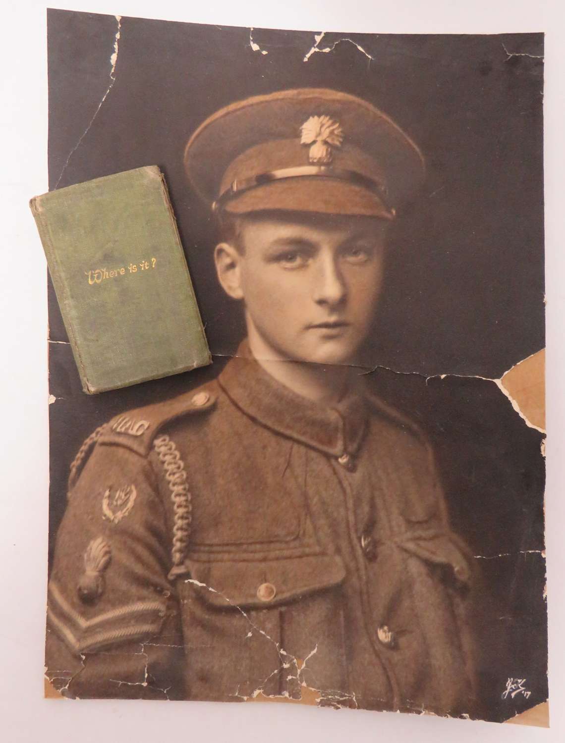 Emotive WW1 Photo and Diary to a Soldier in the H.A.C . Infantry
