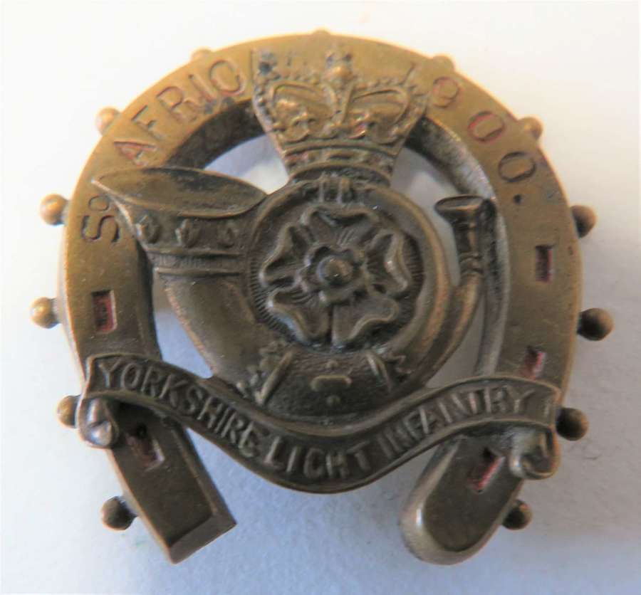 Boer War Period Yorkshire Light Infantry Sweetheart Badge