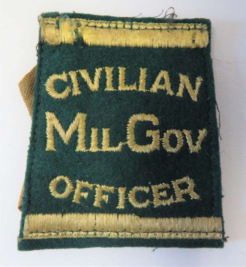 Civilian Military Government Officer Slip on Title