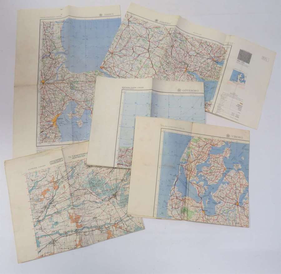 Five Post War Military Maps of Scandinavia