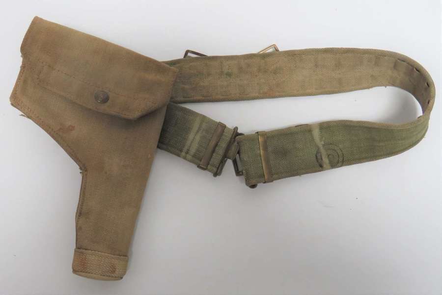 WW2 1937 Pattern Webbing Belt and Holster to fit a Colt 1911 A.P