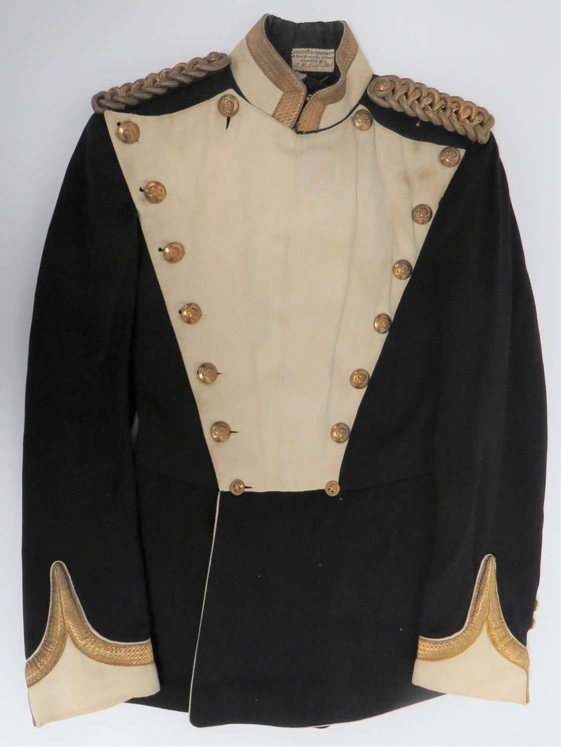 Pre WW1 17th Lancers Officers Full Dress Plastron Front Tunic