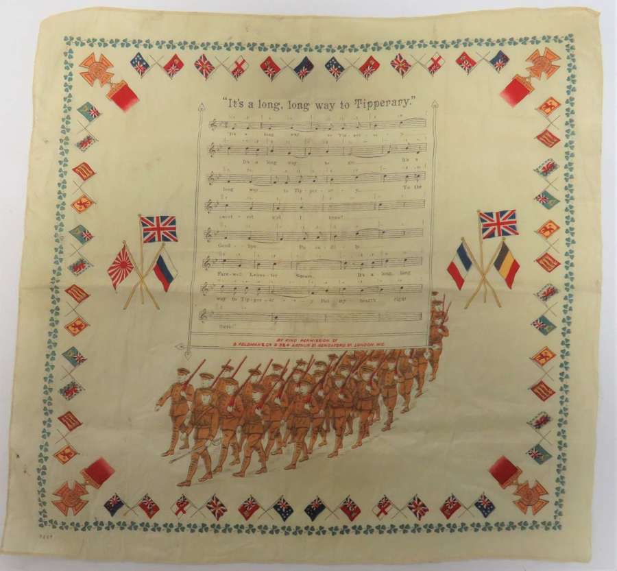 WW1 Period Patriotic Its a Long Way to Tipperary Scarf