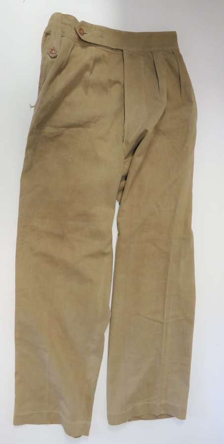 Pair of WW2 Tropical Service Dress Trousers