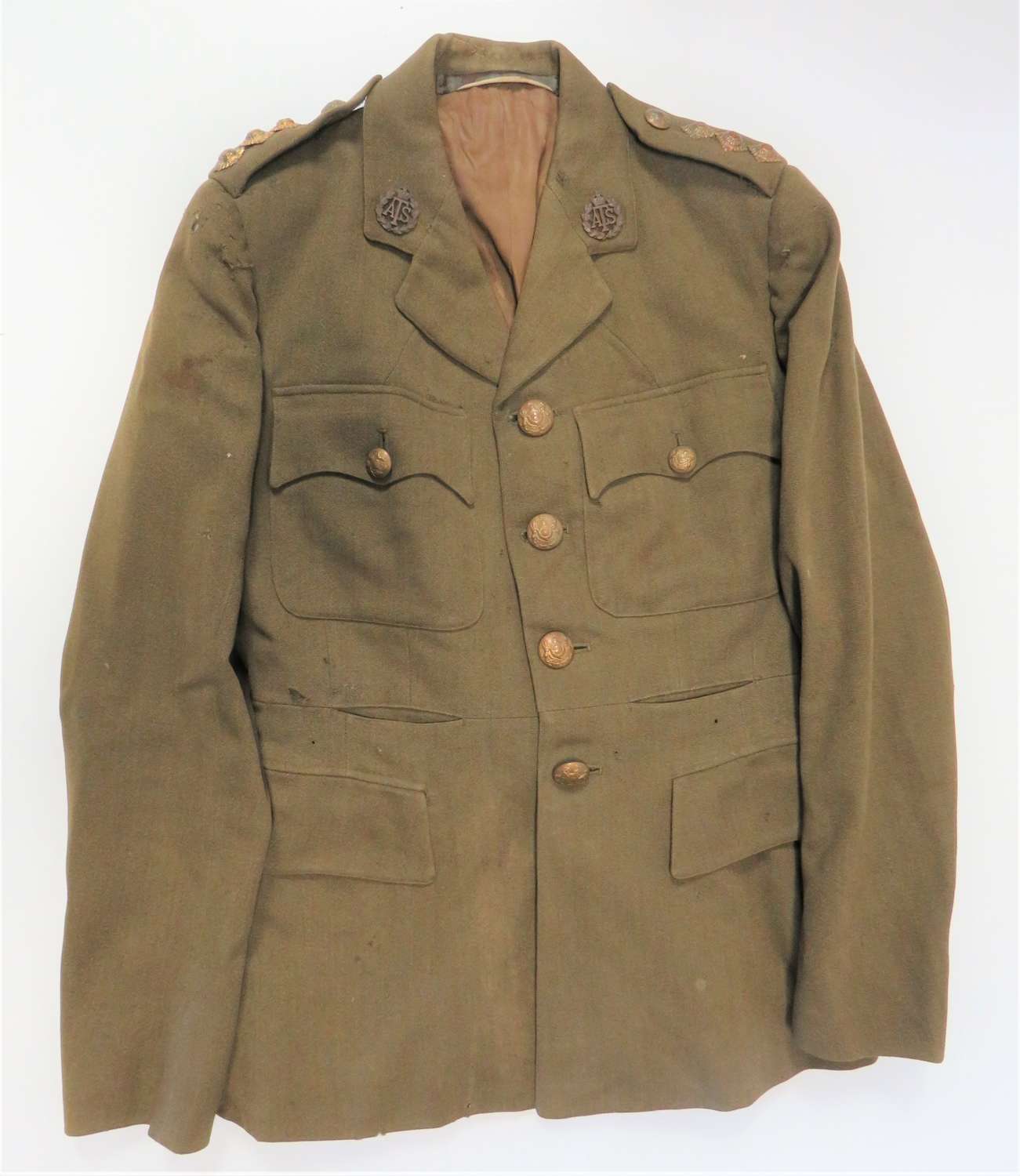 WW2 ATS Officer's Service Dress Named Tunic