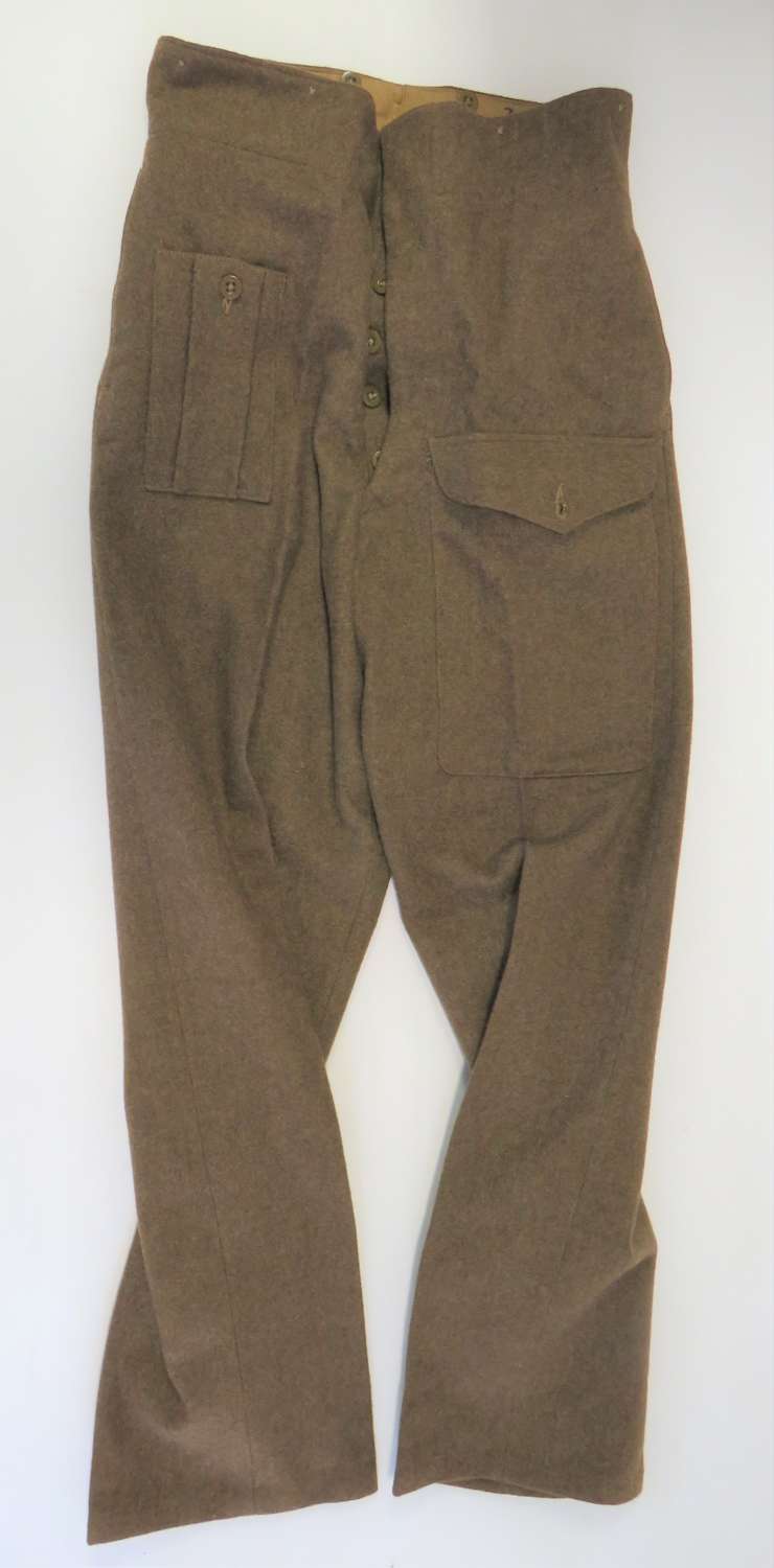 1940 Pattern British Made Battledress Trousers Dated 1945 Size 16