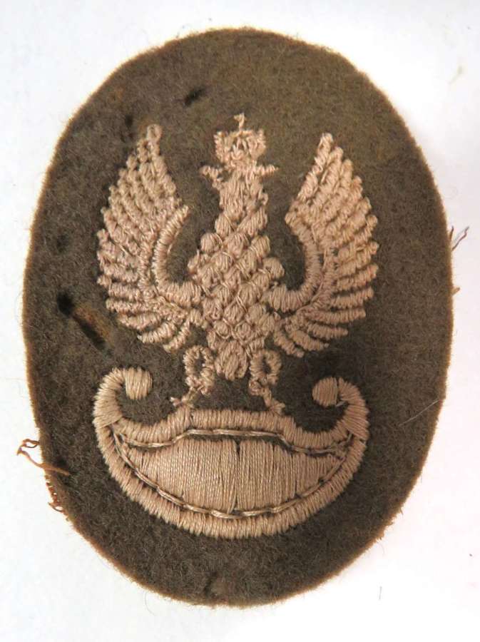 WW2 Polish Forces Army Beret Badge