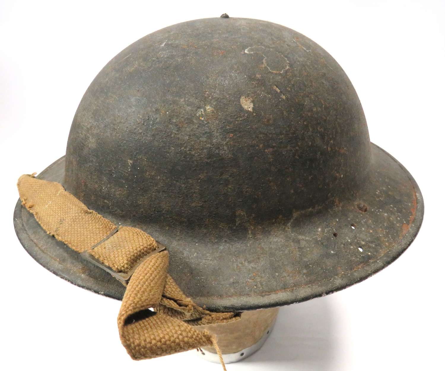 Early War 1940 Dated Mk 2 Steel Helmet 2nd Line Service