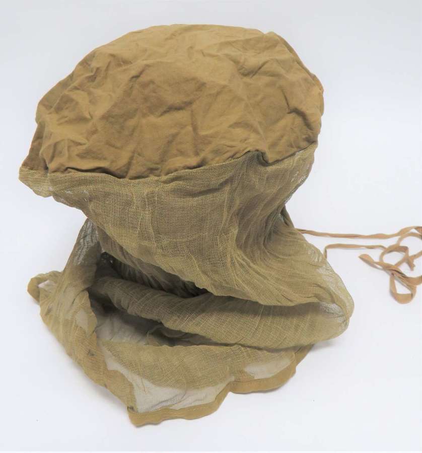 WW2 British Personal Helmet Mosquito Netting Cover