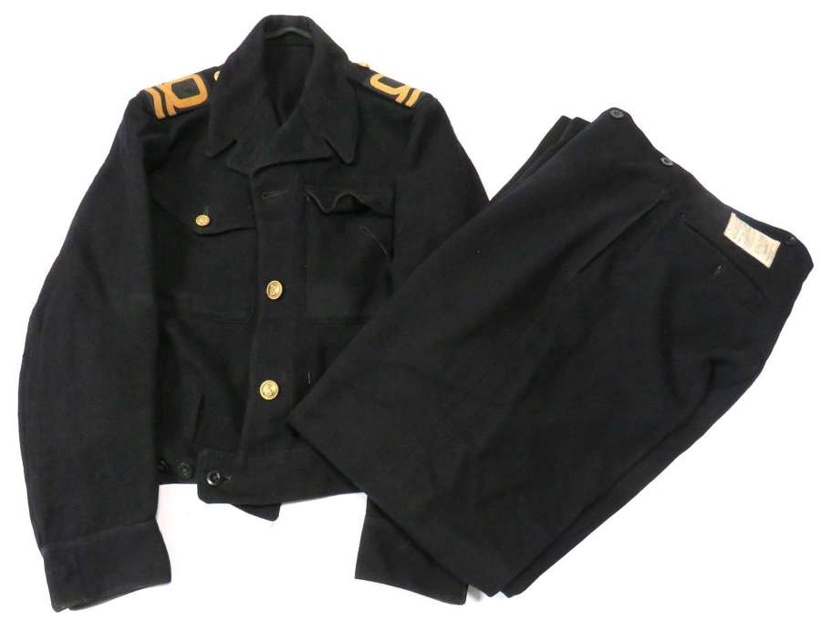 WW2 Royal Navy Officers 1945 Dated Battle Dress Jacket and Trousers