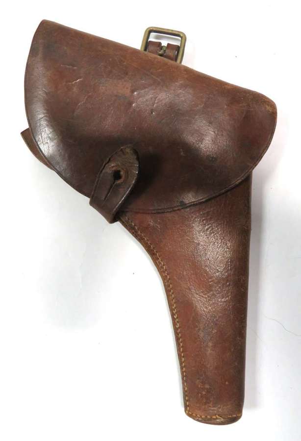 WW1 Officers Leather Webley Revolver Holster to fit the 1914 Equipment